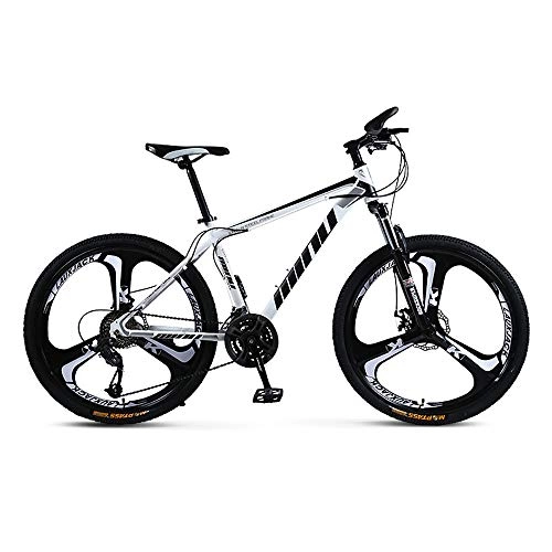 Mountain Bike : YGRSJ 26"Wheel Mountain Bike 24 velocità, Cruiser Bicycle Beach Ride Travel Sport Bianco / Rosso, White