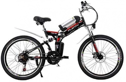 Bicicleta de montaña eléctrica plegables : Bicicleta plegable adulto Bicicletas Plegables Bicicleta Eléctrica De Montaña De 24 / 26 Pulgadas Con Batería De Iones De Litio 8AH | Bicicleta De Ciclismo Híbrida De Carretera Para Adultos Bicicletas d