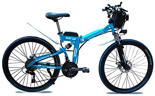 Bicicleta de montaña eléctrica plegables : CCLLA Bicicleta eléctrica Plegable para Adultos Urban Commuter E-Bike Bicicleta de Ciudad Motor de 1000w y batería de Litio de 48v 13ah Velocidad máxima 35 km / h Capacidad de Carga 150 kg Amortig