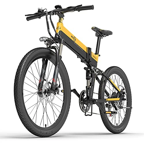 Bicicleta de montaña eléctrica plegables : Lixada 500W 26 Pulgadas Bicicleta Eléctrica de Asistencia Eléctrica Plegable E-Bike 10.4AH Batería 100km Alcance