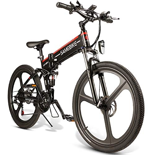 Bicicleta de montaña eléctrica plegables : Lixada Bicicleta Elctrica Plegable Motor 350W 48V con Rueda 26 Pulgadas E-Bike Scooter de Llanta Combinado