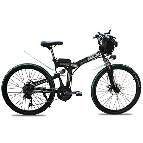 Bicicleta de montaña eléctrica plegables : Xiaotian Ciclomotor Plegable eléctrico de la Bici de montaña de la Ciudad de la Bici, batería de Litio 48V Coche de batería del Poder de 26 Pulgadas