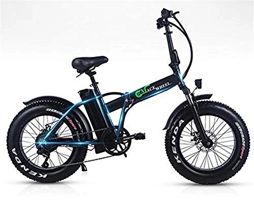 Bicicleta de montaña eléctrica plegables : YOUSR En Fat Tire 2 Ruedas 500W Bicicleta Elctrica Plegable Booster Bicicleta Bicicleta Elctrica Bicicleta Plegable Aluminio50km / H