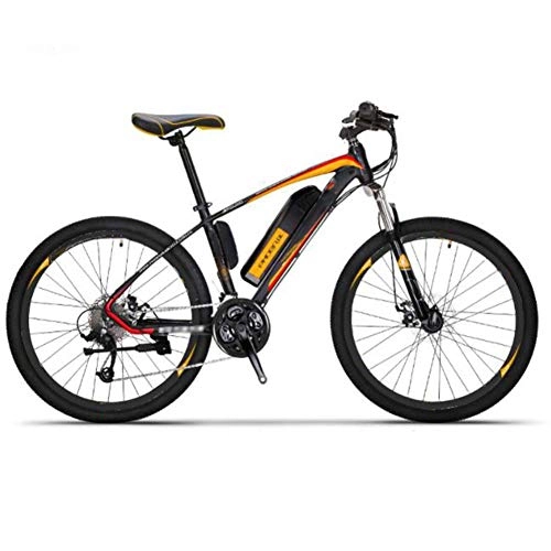 Bicicletas de montaña eléctrica : 26 Pulgadas Bicicleta Eléctrica, 36V 250W Fuera del Camino Bicicletas 27 velocidades Aumentar Bike Deportes Aire Libre Ciclismo, Amarillo