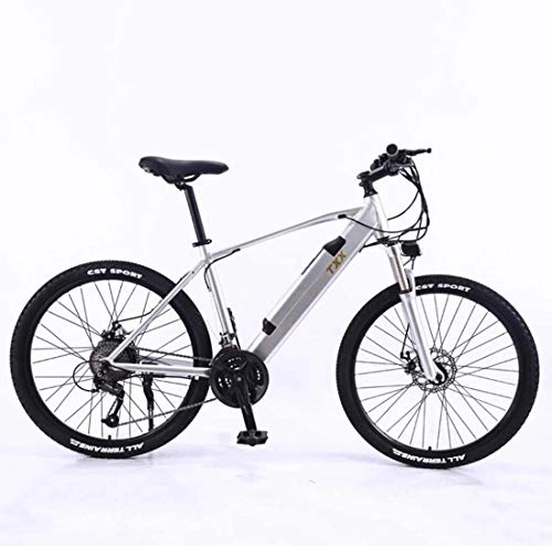 Bicicletas de montaña eléctrica : AISHFP Bicicleta de montaña eléctrica para Adultos de 36 V, Bicicletas eléctricas Todo Terreno con batería de Litio, con Freno de Disco Doble de aleación de Aluminio con Pantalla LCD, D