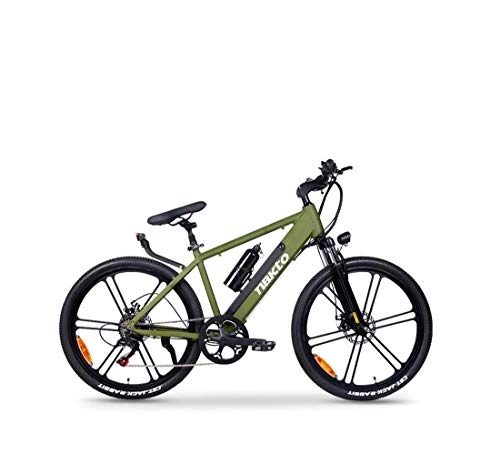 Bicicletas de montaña eléctrica : AISHFP Bicicletas de montaña eléctricas para Adultos de 26 Pulgadas, Bicicleta eléctrica de aleación de Aluminio, batería de Litio de 48 V / Pantalla LCD / Asistencia eléctrica de 6 velocidades, B