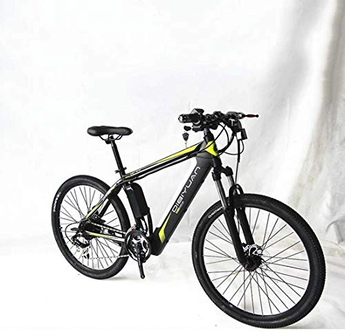 Bicicletas de montaña eléctrica : AISHFP Mens Adultos Bicicleta eléctrica de montaña, batería de Litio de 48V Ciudad Bicicleta eléctrica, de Alto carbón del Marco de Acero de 26 Pulgadas de Campo a través del E-Bikes, B, 10AH
