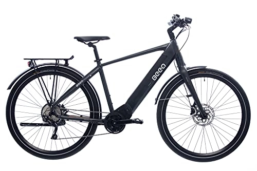 Bicicletas de montaña eléctrica : BEEQ C800 Trekking - L - Black Suit - Bicicleta eléctrica