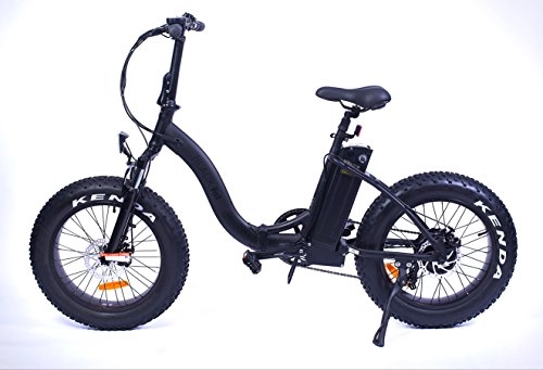 Bicicletas de montaña eléctrica : Bicicleta elctrica plegable Yadea France Black Fat Bike