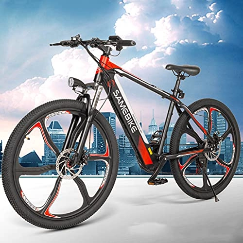 Bicicletas de montaña eléctrica : Bicicleta Eléctrica 26", Bicicleta de Montaña Eléctrica, Batería De Litio 36V 8Ah, Motor Sin Escobillas De 350W, hasta 35Km / h, 21 Velocidades, Aleación de Aluminio