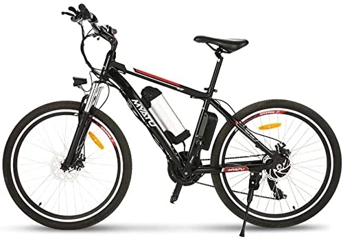 Bicicletas de montaña eléctrica : Bicicleta eléctrica de 26 pulgadas de MYATU con batería de litio de 36 V 10, 4 Ah y Shimano de 21 velocidades, para hombre y mujer