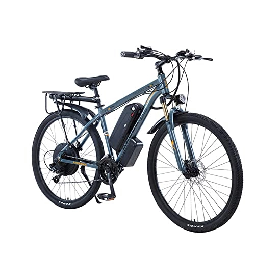 Bicicletas de montaña eléctrica : Bicicleta Eléctrica de 29" para Hombres de 48V 13Ah, Shimano de 21 Velocidades, Bicicleta de Ciudad para Hombres y Mujeres, E-Bike MTB Pedal Assist (Negro)