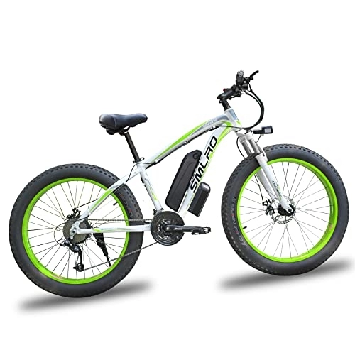 Bicicletas de montaña eléctrica : Bicicleta eléctrica para Adultos, 26" 4.0 Fat Tire E-Bike, Batería de Litio extraíble 48V 15Ah, Equipo de 21 velocidades, Bicicleta eléctrica de montaña, Bicicleta eléctrica Todoterreno