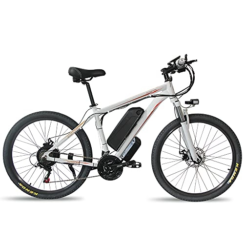 Bicicletas de montaña eléctrica : Bicicleta eléctrica para adultos Bicicleta de montaña eléctrica de 26 "15 Ah / 10Ah Batería de litio extraíble Freno de disco doble plegable Bicicleta de montaña de 35 km / h, Carreras para hombres /