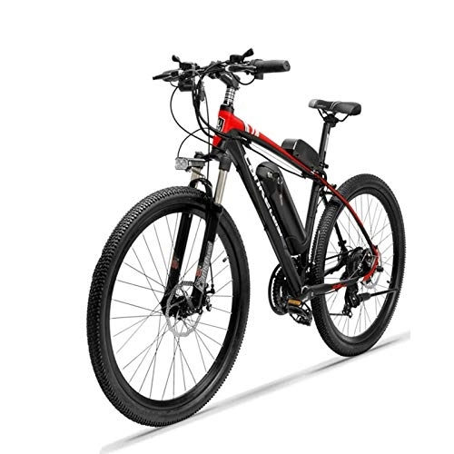 Bicicletas de montaña eléctrica : Bicicletas Bicicleta Eléctrica De Montaña E Bicicleta Para Adultos Bicicletas Híbridas De 26 Pulgadas Bicicleta Eléctrica Motor De Alta Velocidad De 250 W 36 V 10.4AH Marco De Aleación De (Color:rojo)