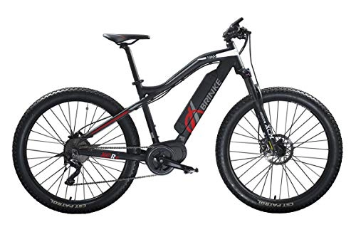 Bicicletas de montaña eléctrica : Brinke Bicicleta eléctrica XCR + 500 (Negro, L)