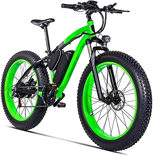 Bicicletas de montaña eléctrica : CASTOR Bicicleta electrica Adultos Nieve eléctrica Bicicleta, Motor 500W 26 Pulgadas 4.0 Neumáticos grasos Bicicleta de Playa 21 Velocidad Dual Disc Frenos Unisex