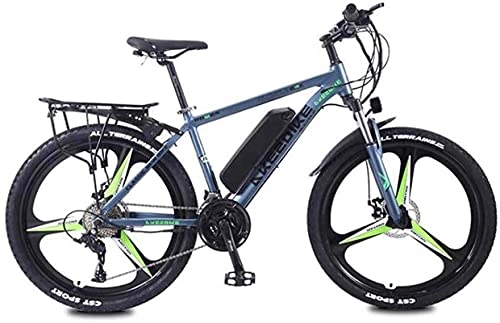 Bicicletas de montaña eléctrica : CCLLA Bicicleta de montaña eléctrica para Adultos, batería de Litio de 36 V Bicicleta eléctrica de 27 velocidades, Marco de aleación de Aluminio de Alta Resistencia, Ruedas de aleación de magnesio