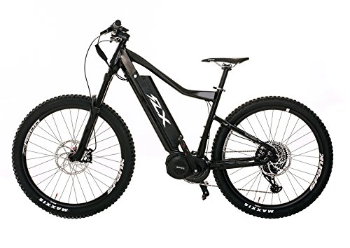 Bicicletas de montaña eléctrica : FLX Blade Electric Bicycle, Electric Mountain Bike with Suspension, Powerful Motor, Long Lasting battery, and wide Range (Gloss Black, 17.5 Ah battery)