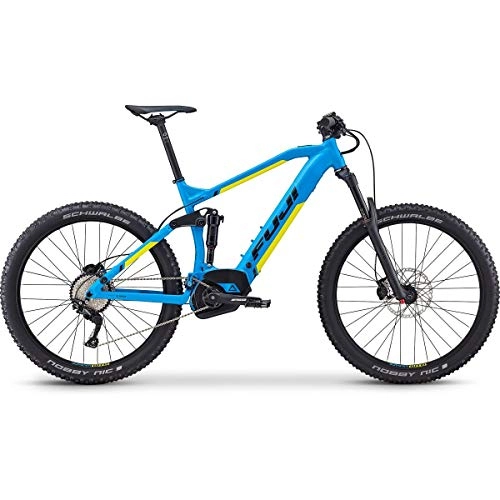 Bicicletas de montaña eléctrica : Fuji - Blackhill Evo LT 27.5+ 1.3 Intl E-Bike 2019 - Bicicleta eléctrica (54 cm), color cian