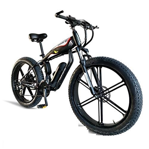 Bicicletas de montaña eléctrica : HOME-MJJ 26 Pulgadas Fat Tire Bicicleta Eléctrica 48V 400W Bicicleta Eléctrica para Nieve 30 Velocidades Bicicletas Eléctricas para Adultos Beach Cruiser Deportes para Hombre Bicicletas