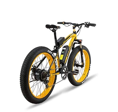 Bicicletas de montaña eléctrica : KPLM Bicicleta elctrica Plegable Potencia para Adultos Bicicleta elctrica de montaña Batera de Litio de 26 Pulgadas Bicicleta de Carretera Plegable