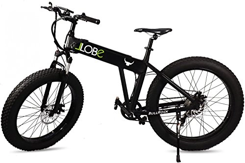 Bicicletas de montaña eléctrica : LLOBE - E-Bike Mountain Bike Bull (26pulgadas, 7velocidades, motor trasero, 374WH 66, 04cm)