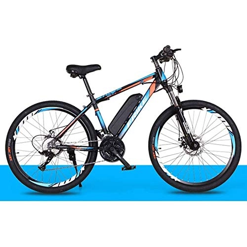 Bicicletas de montaña eléctrica : MRSDBTL Bicicleta eléctrica para Adultos 26"250W Bicicleta eléctrica para Hombre Mujer Motor de Engranaje sin escobillas de Alta Velocidad 21-Speed Gear Speed E-Bike, Azul