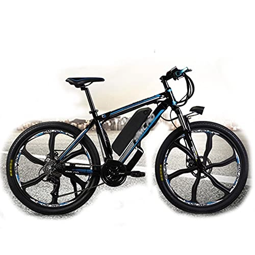Bicicletas de montaña eléctrica : PHASFBJ Eléctrico Bicicleta, Mountain Ebike 26 Pulgadas on Freno de Disco Hidráulico Shimano 21 Velocidades Bicis Electrica Batería de 48V 15Ah 350W, 48v10ah