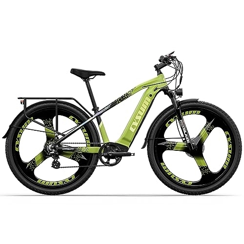 Bicicletas de montaña eléctrica : PRASHANT CM-520 E-Bike 29" E-Mountain Bike Batería extraíble 48V 14Ah Bicicleta eléctrica para Adultos (Verde)