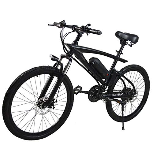 Bicicletas de montaña eléctrica : suyanouz Nuevo Coche EléCtrico 36V BateríA De Litio para Adultos Boost De Dos Ruedas Bici De La BateríA De La Nieve De La MontañA Se, Negro