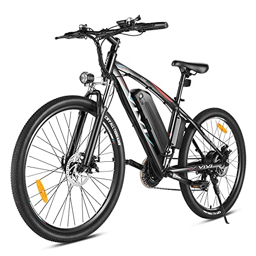 Bicicletas de montaña eléctrica : VIVI Bicicleta Eléctrica de 27.5 Pulgadas, Bicicleta Eléctrica de Montaña para Adultos 500W, Batería de 48 V 10.4AH, Shimano 21 Velocidades E-Bike MTB, 3 Modos, Velocidad Máxima de 32km / h