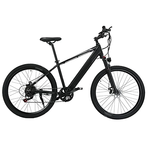 Bicicletas de montaña eléctrica : WASEK Bicicletas de montaña eléctricas, Ciclomotores de Velocidad Variable, Bicicletas eléctricas de cercanías de 26 Pulgadas, Asistencia eléctrica (Black 10A)
