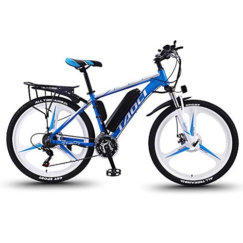 Bicicletas de montaña eléctrica : YSHUAI Bicicleta Eléctrica De 26" Bicicletas Eléctricas Bicicleta De Montaña, para Adultos, Bicicletas Todo Terreno De Aleación De Magnesio Batería De Iones De Litio Extraíble De 36 V Y 350 W, Azul