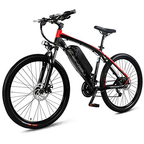 Bicicletas de montaña eléctrica : ZBB Bicicleta de montaña eléctrica Bicicleta eléctrica de 26 Pulgadas con batería de ión de Litio extraíble de 48V 10Ah, con Pedales Asistencia eléctrica Potencia máxima de 70-90KM
