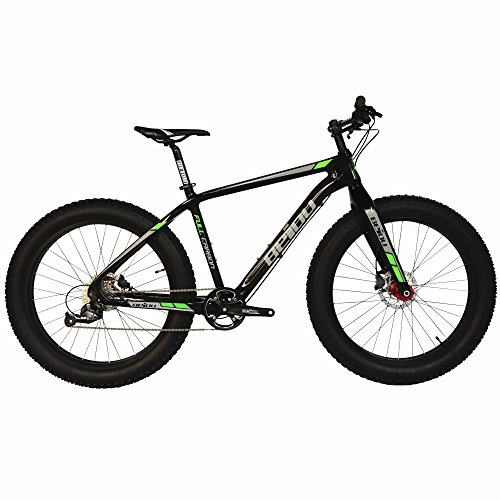 Bicicletas de montaña Fat Tires : 2017 BEIOU Carbono lleno grasa bicicleta bicicleta de montaña grasa 26 pulgadas 4.5 "bicicleta de montaña de neumticos SHIMANO ALTUS 9 velocidad 10.7kg T700 brillante 3K CB023