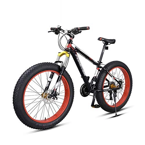 Bicicletas de montaña Fat Tires : Bicicleta Montaña 26 Pulgadas 27 Velocidad Bicicletas De Montaña Bicicletas De Carretera Doble Freno Disco Para Hombres / Mujeres Run-anmy0714 (Color : Red)