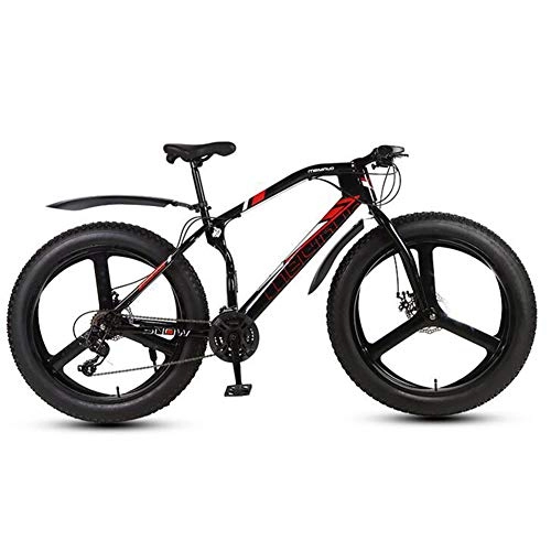 Bicicletas de montaña Fat Tires : Big Fat Tire 4.0 Snow Bike Mountain Bike All-Terrain da 26 Pollici, Corse Fuoristrada per Adulti, 21 Velocit / Stabile E Sicura, D
