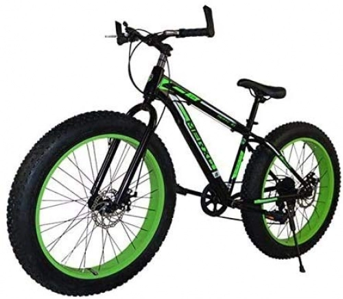 Bicicletas de montaña Fat Tires : GMZTT UNISEX BICICLEY Fat Tire bicicletas de montaña for hombres y mujeres, de 26 pulgadas marco de ruedas de 17 pulgadas de alta de acero al carbono, de 4, 0 pulgadas amplio de los neumticos de 7 vel