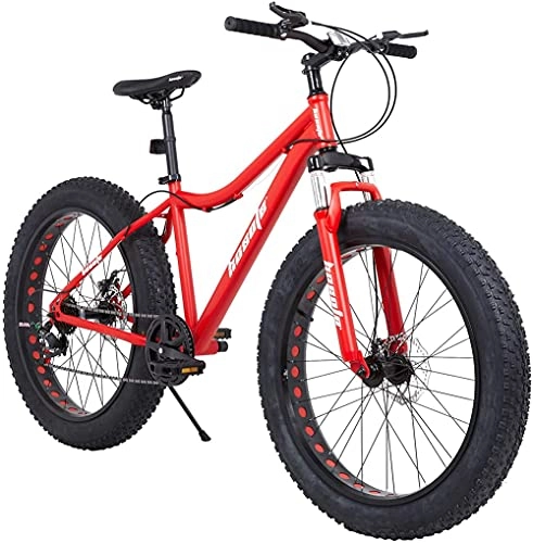 Bicicletas de montaña Fat Tires : Liangzi Fat Tire Bicicletas de montaña para Hombre, 26 Pulgadas, 27 velocidades, Doble Freno de Disco, Bicicleta de Nieve, Horquilla de suspensión, Marco de Acero de Alto Carbono