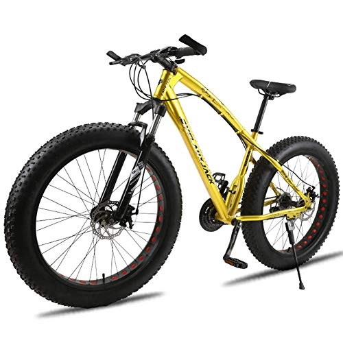 Bicicletas de montaña Fat Tires : Llpeng 26 Pulgadas de 7 velocidades / 21 Velocidad Variable de Doble Freno de Disco de Gran Neumtico Off-Road de Velocidad del vehculo, Doble Amortiguador de Bicicletas, Motos de Nieve ATV