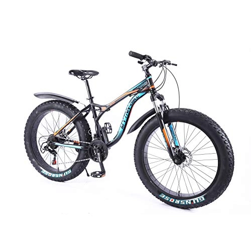 Bicicletas de montaña Fat Tires : MYTNN Fatbike 2020 Fat Tyre - Bicicleta de montaña (Ruedas de 26", 21 velocidades, 47 cm), Negro
