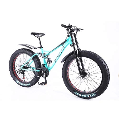 Bicicletas de montaña Fat Tires : MYTNN Fatbike Shimano Style 5 2020 - Bicicleta de montaña (26 pulgadas, 21 marchas, 47 cm), color azul