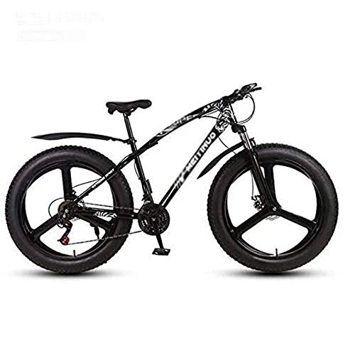 Bicicletas de montaña Fat Tires : Qinmo 26 pulgadas bicicleta de montaña 21-27 de velocidad, moto de nieve playa, frenos de disco doble, bicicleta de deportes al aire libre for los estudiantes adultos, bicicleta esttica for hombres y