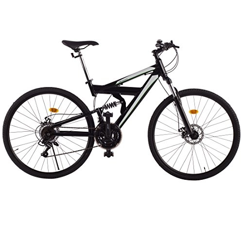 Bicicletas de montaña Fat Tires : Ultrasport 331100000193 Bicicleta De Trekking, Cambio De Cadena, 21 Marchas, Unisex Adulto, Negro, 28 Pulgada