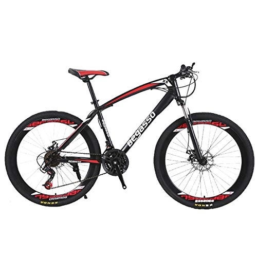 Bicicletas de montaña Fat Tires : ZY Bicicleta de montaña de Doble Rueda de Freno de Disco de Moda, Red-Length: 168cm