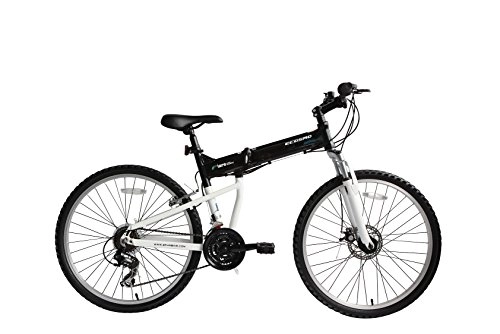 Bicicletas de montaña plegables : Bicicleta Mtb Plegable Ecosmo 26Af18Bl con Ruedas de 26\", Marco de Aluminio, Cambios Shimano