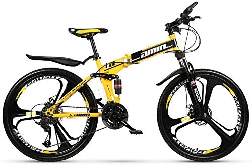 Bicicletas de montaña plegables : BUK Bicicleta Montaña Adulto, para Mujer, Plegable, Bicicleta MTB de 24 / 26 pulgadas-26 Pulgadas_24 Velocidad