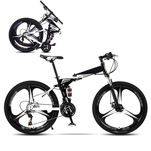 Bicicletas de montaña plegables : DSHUJC Bicicleta Plegable de 26 Pulgadas, Bicicleta de montaña Que Absorbe los Golpes, Bicicleta de Mujer Hombre y Mujer, Bicicleta de Viaje Plegable - Freno de Disco Doble de 27 velocidades