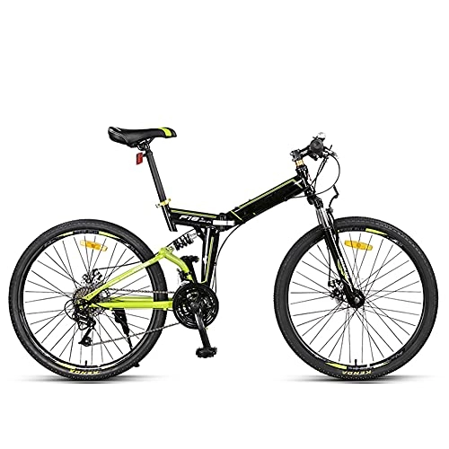 Bicicletas de montaña plegables : GWL Bicicleta Plegable para Adultos, Bicicleta De Montaña De 26 Pulgadas, Velocidad Variable, Unisex Adulto, Mujer Mountain Bike / Black / 26inch